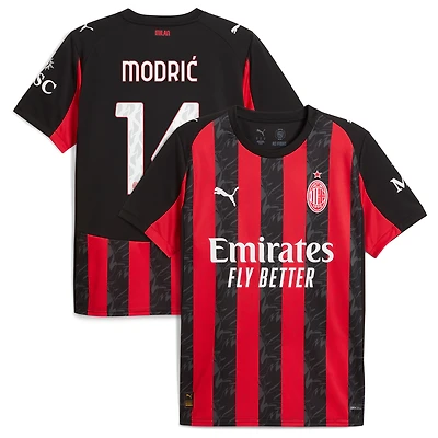 Men's Puma Luka Modric Red AC Milan 2025/26 Home Replica Jersey