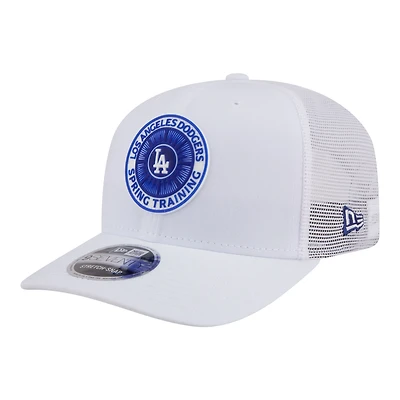 Men's New Era  White Los Angeles Dodgers 2026 Spring Training Fan Pack 9SEVENTY Adjustable Trucker Hat