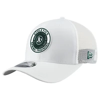 Men's New Era  White Athletics 2026 Spring Training Fan Pack 9SEVENTY Adjustable Trucker Hat