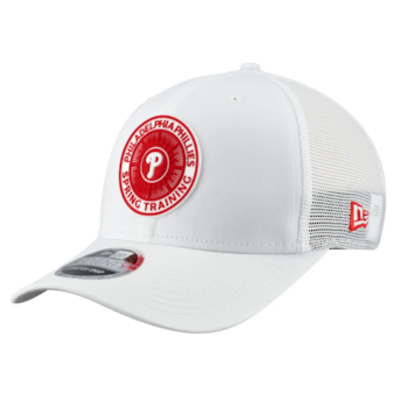 Men's New Era  White Philadelphia Phillies 2026 Spring Training Fan Pack 9SEVENTY Adjustable Trucker Hat