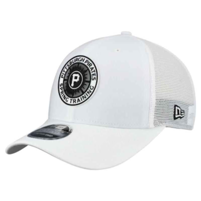 Men's New Era  White Pittsburgh Pirates 2026 Spring Training Fan Pack 9SEVENTY Adjustable Trucker Hat