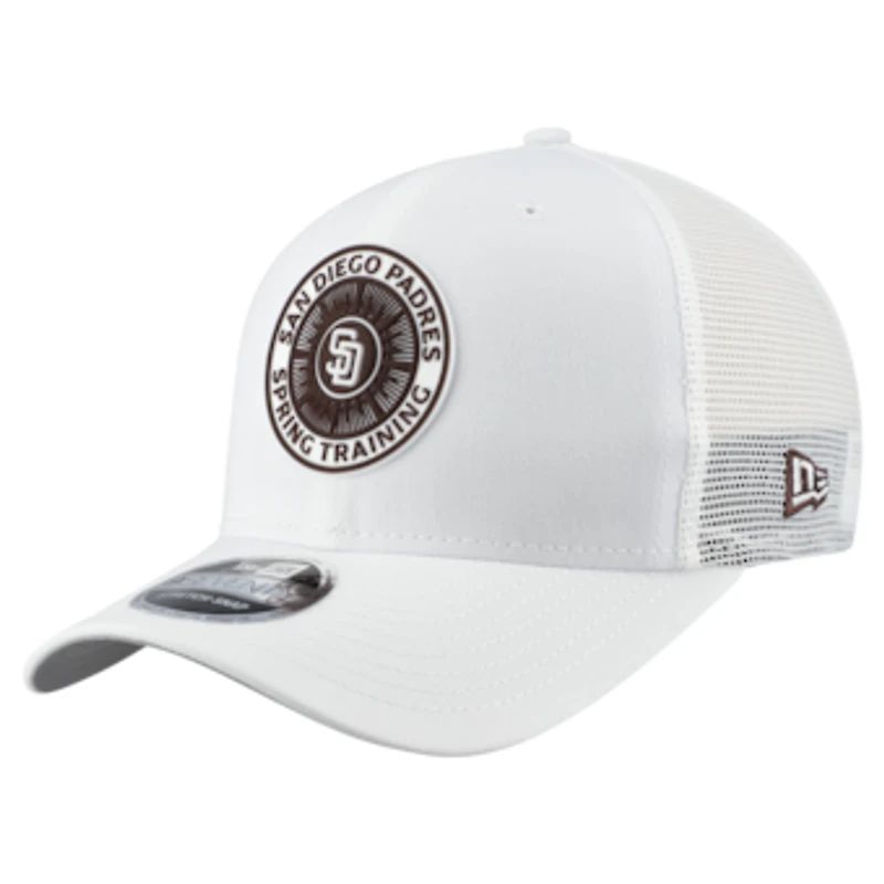 Men's New Era  White San Diego Padres 2026 Spring Training Fan Pack 9SEVENTY Adjustable Trucker Hat