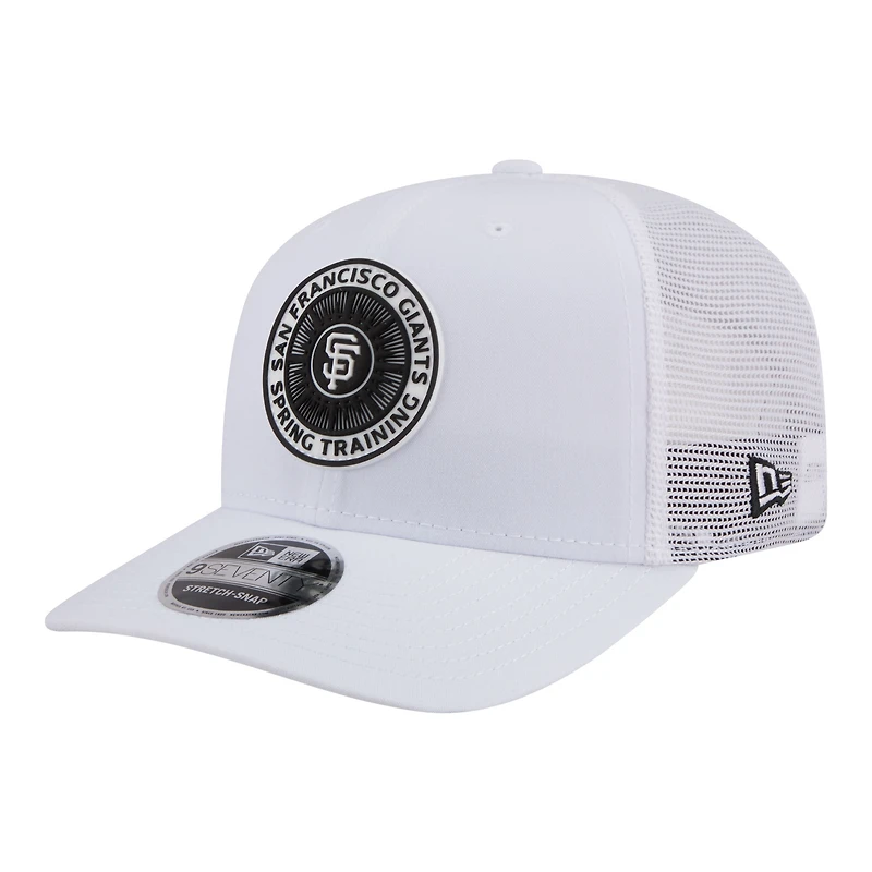 Men's New Era  White San Francisco Giants 2026 Spring Training Fan Pack 9SEVENTY Adjustable Trucker Hat