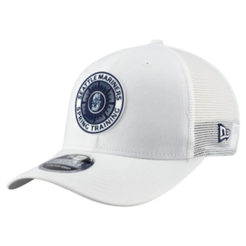 Men's New Era  White Seattle Mariners 2026 Spring Training Fan Pack 9SEVENTY Adjustable Trucker Hat