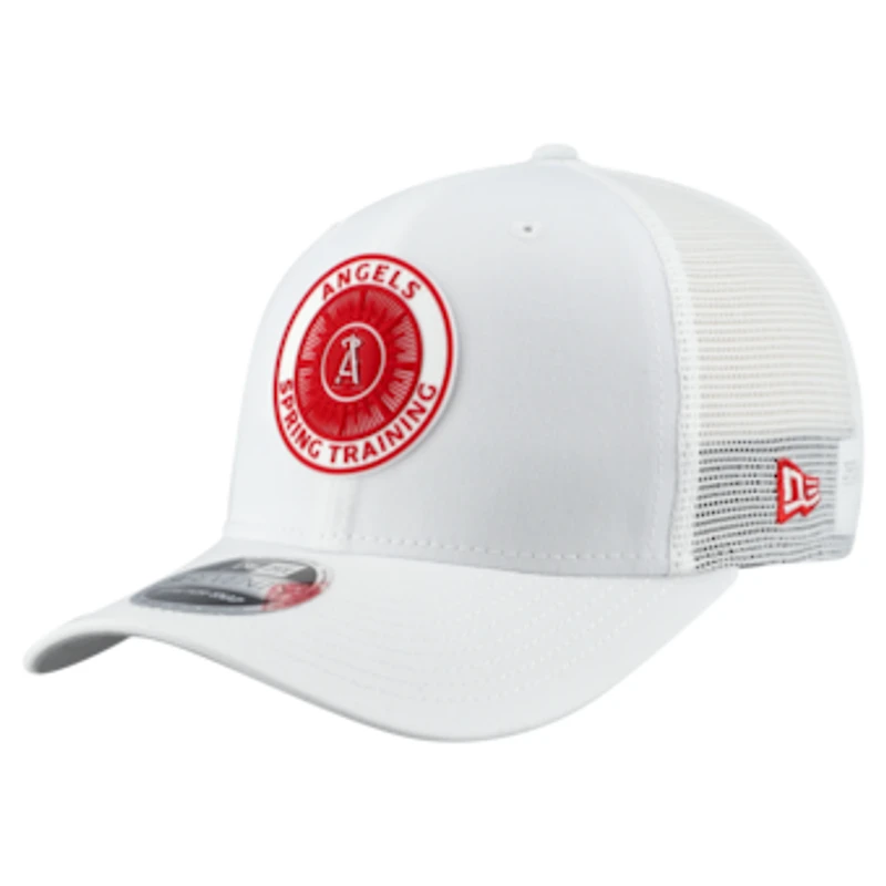 Men's New Era  White Los Angeles Angels 2026 Spring Training Fan Pack 9SEVENTY Adjustable Trucker Hat