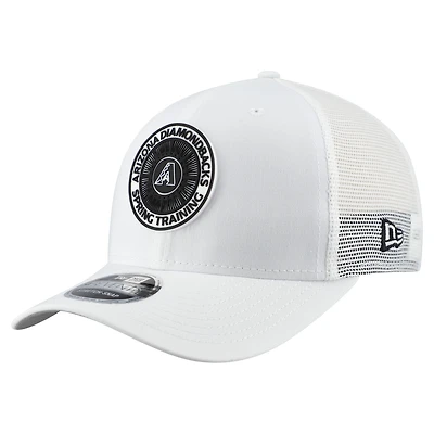Men's New Era  White Arizona Diamondbacks 2026 Spring Training Fan Pack 9SEVENTY Adjustable Trucker Hat