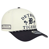 Men's New Era  Cream Detroit Tigers 2026 Spring Training Fan Pack Rope A-Frame 9FORTY Adjustable Hat