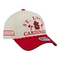 Men's New Era  Cream St. Louis Cardinals 2026 Spring Training Fan Pack Rope A-Frame 9FORTY Adjustable Hat