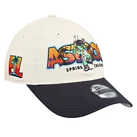 Youth New Era  Stone/Navy Houston Astros 2026 Spring Training Fan Pack Batter 9TWENTY Adjustable Hat