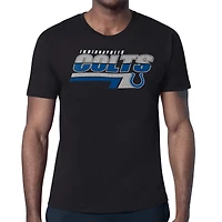 Men's Starter Black Indianapolis Colts Logo Push Graphic T-Shirt