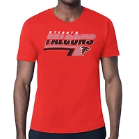 Men's Starter Red Atlanta Falcons Logo Push Graphic T-Shirt