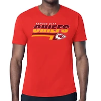 Men's Starter Red Kansas City Chiefs Logo Push Graphic T-Shirt