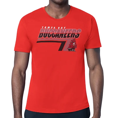 Men's Starter Red Tampa Bay Buccaneers Logo Push Graphic T-Shirt