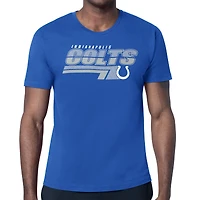 Men's Starter Royal Indianapolis Colts Logo Push Graphic T-Shirt
