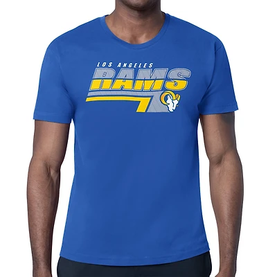 Men's Starter Royal Los Angeles Rams Logo Push Graphic T-Shirt