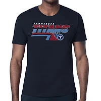 Men's Starter Navy Tennessee Titans Logo Push Graphic T-Shirt