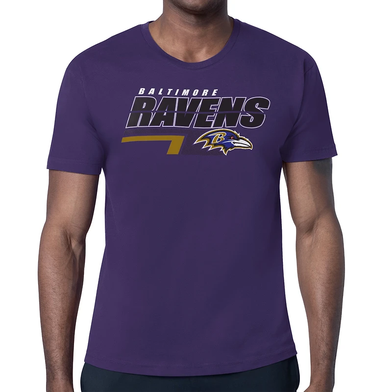 Men's Starter Baltimore Ravens Logo Push Graphic T-Shirt