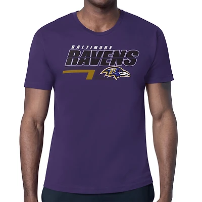 Men's Starter Baltimore Ravens Logo Push Graphic T-Shirt