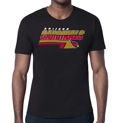 Men's Starter Black Arizona Cardinals Logo Push Graphic T-Shirt