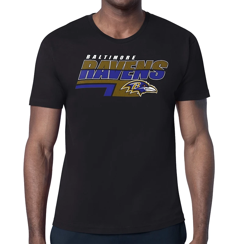 Men's Starter Baltimore Ravens Logo Push Graphic T-Shirt