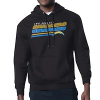 Men's Starter Black Los Angeles Chargers Logo Push Graphic Hoodie