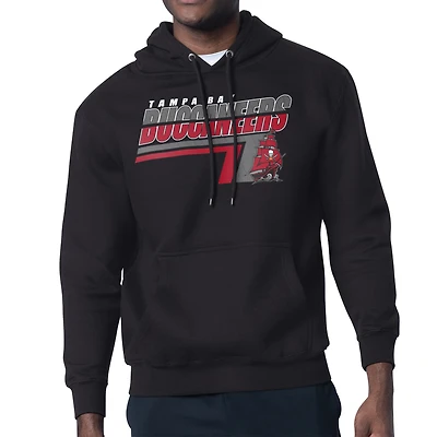 Men's Starter Black Tampa Bay Buccaneers Logo Push Graphic Hoodie
