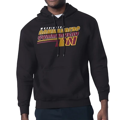 Men's Starter Black Washington Commanders Logo Push Graphic Hoodie
