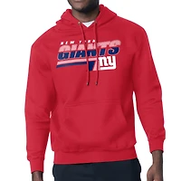 Men's Starter Red New York Giants Logo Push Graphic Hoodie