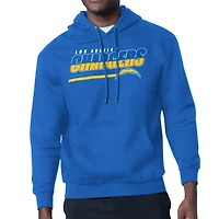 Men's Starter Royal Los Angeles Chargers Logo Push Graphic Hoodie