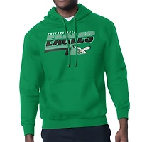 Men's Starter Kelly Green Philadelphia Eagles Logo Push Graphic Hoodie