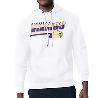Men's Starter White Minnesota Vikings Logo Push Graphic Hoodie