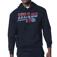 Men's Starter Navy Tennessee Titans Logo Push Graphic Hoodie