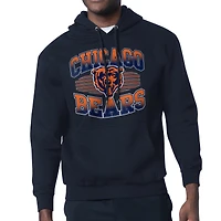 Men's Starter Navy Chicago Bears Team Grit Graphic Hoodie