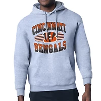 Men's Starter Heather Gray Cincinnati Bengals Team Grit Graphic Hoodie