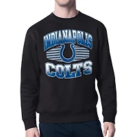 Men's Starter Black Indianapolis Colts Team Grit Graphic Fleece Pullover Sweatshirt