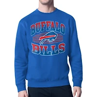 Men's Starter Royal Buffalo Bills Team Grit Graphic Fleece Pullover Sweatshirt
