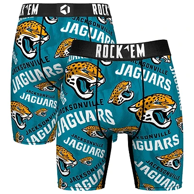 Men's Rock Em Socks Jacksonville Jaguars Logo Boxer Briefs