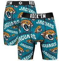Men's Rock Em Socks Jacksonville Jaguars Logo Boxer Briefs