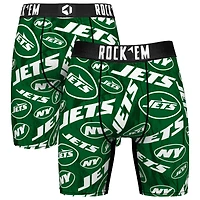 Men's Rock Em Socks New York Jets Logo Boxer Briefs
