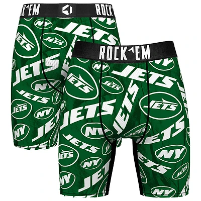Men's Rock Em Socks New York Jets Logo Boxer Briefs