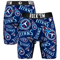 Men's Rock Em Socks Tennessee Titans Logo Boxer Briefs