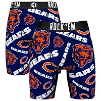 Men's Rock Em Socks Chicago Bears Logo Boxer Briefs
