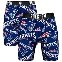 Men's Rock Em Socks New England Patriots Logo Boxer Briefs