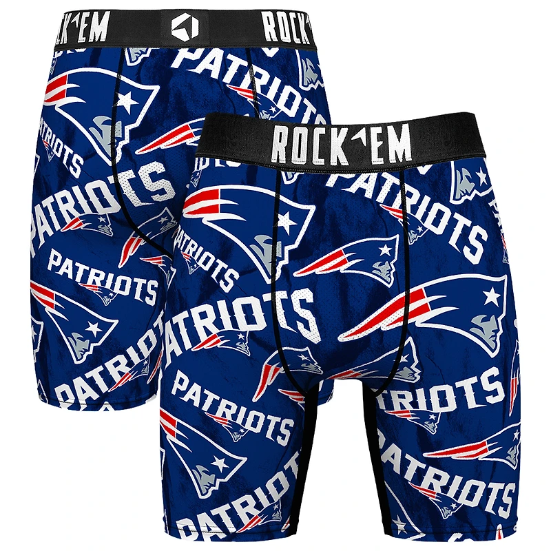 Men's Rock Em Socks New England Patriots Logo Boxer Briefs
