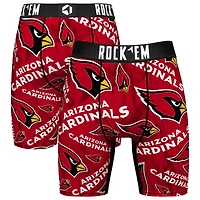 Men's Rock Em Socks Arizona Cardinals Logo Boxer Briefs
