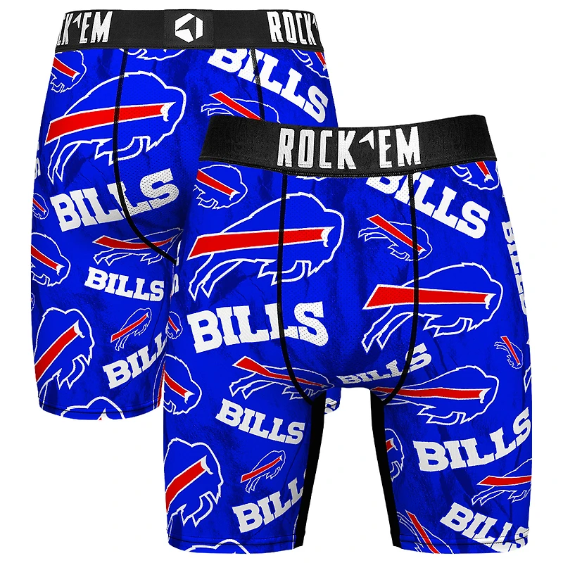 Men's Rock Em Socks Buffalo Bills Logo Boxer Briefs