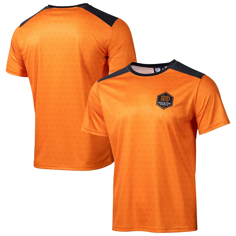 Men's Sport Design Sweden  Orange Houston Dynamo FC Sublimated Crest T-Shirt