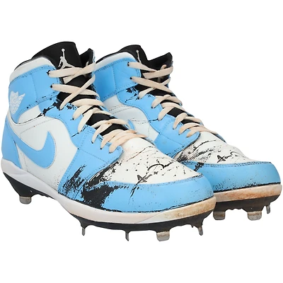 Jarren Duran Boston Red Sox Autographed Game-Used Light Blue/White Jordan Brand Cleats from the 2024 MLB Season