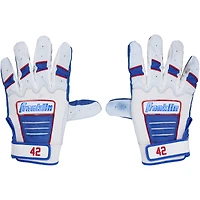 Kerry Carpenter Detroit Tigers Game-Used White/Blue Franklin Batting Gloves from the 2025 MLB Season