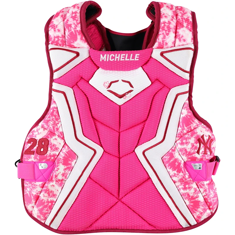 Austin Wells New York Yankees Game-Used Pink EvoShield Chest Protector vs. Athletics on May 11, 2025